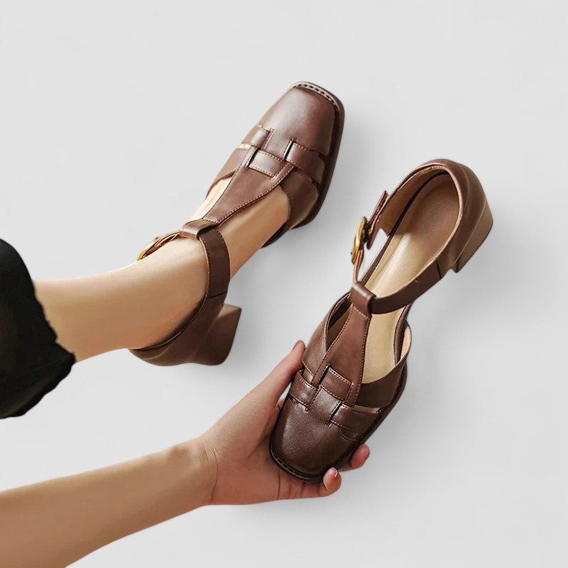 Scarlett™ | Orthopedic T-Strap Block Heels