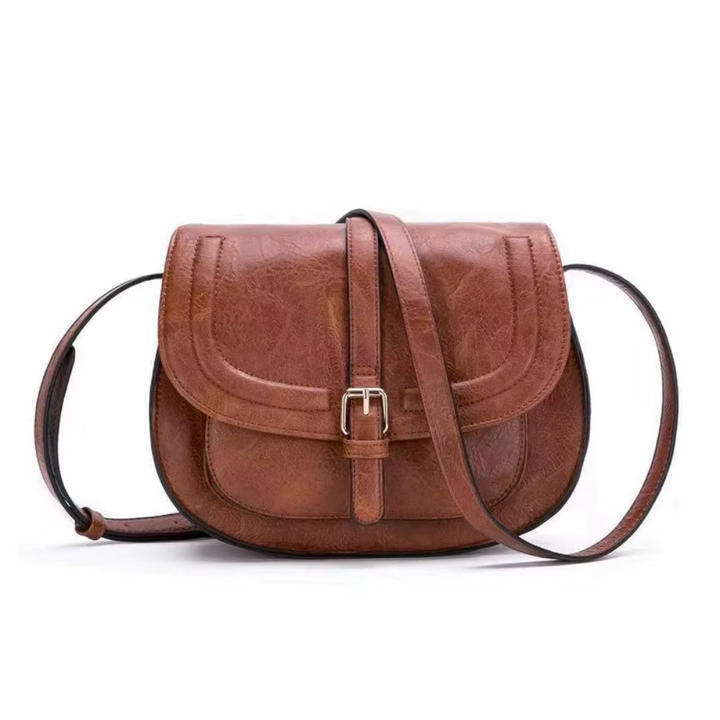 Evelyn™ | Classic Faux Leather Saddle Backpack