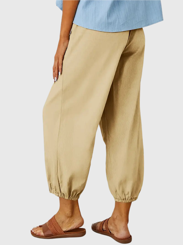 Tessa | Relaxed Button-Cuff Pants
