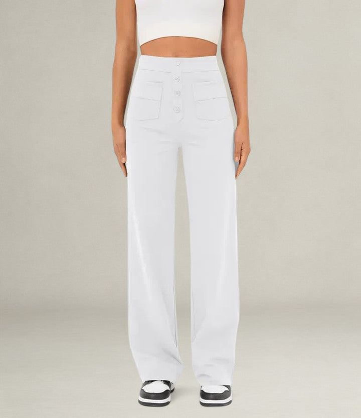 Monelle™ | High Waist Elastic Trousers